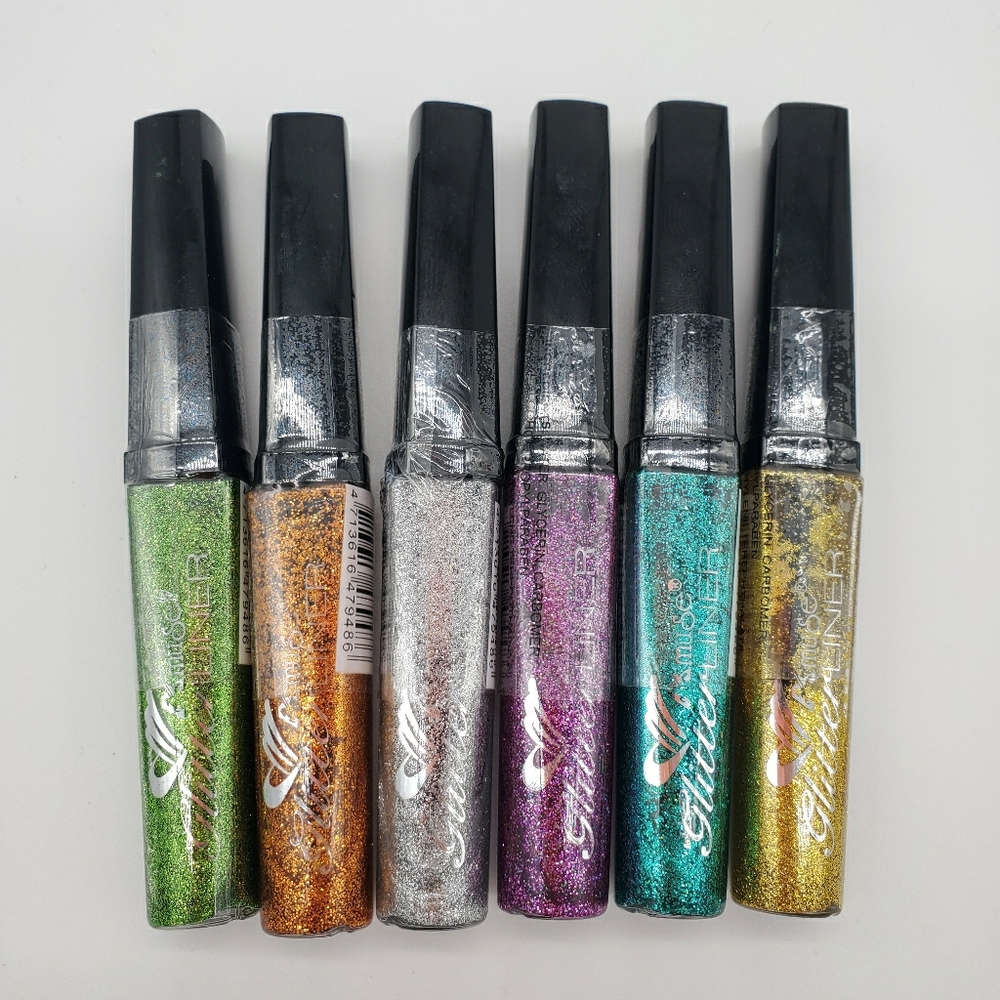 Amuse Society brand glitter liner - 6 fun colors